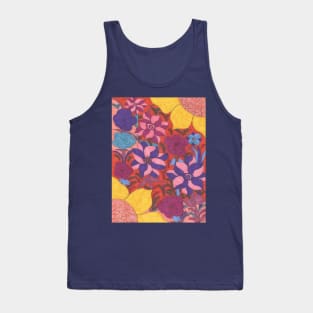 Bohemian Paradise Contemporary Flower Art Tank Top